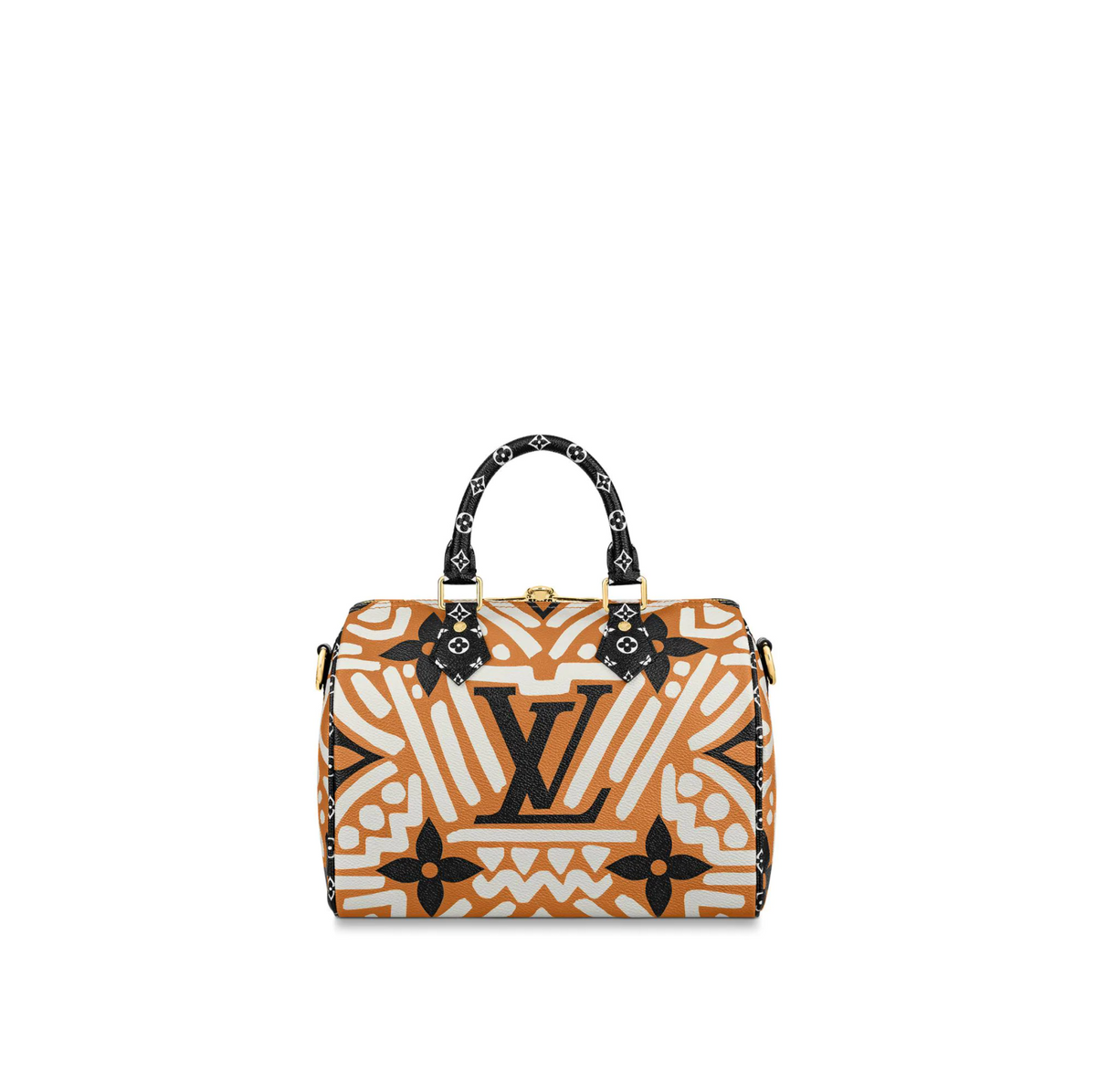 Louis Vuitton LV Crafty Speedy Bandouliere 25 Monogram Canvas M56588 Caramel Cream