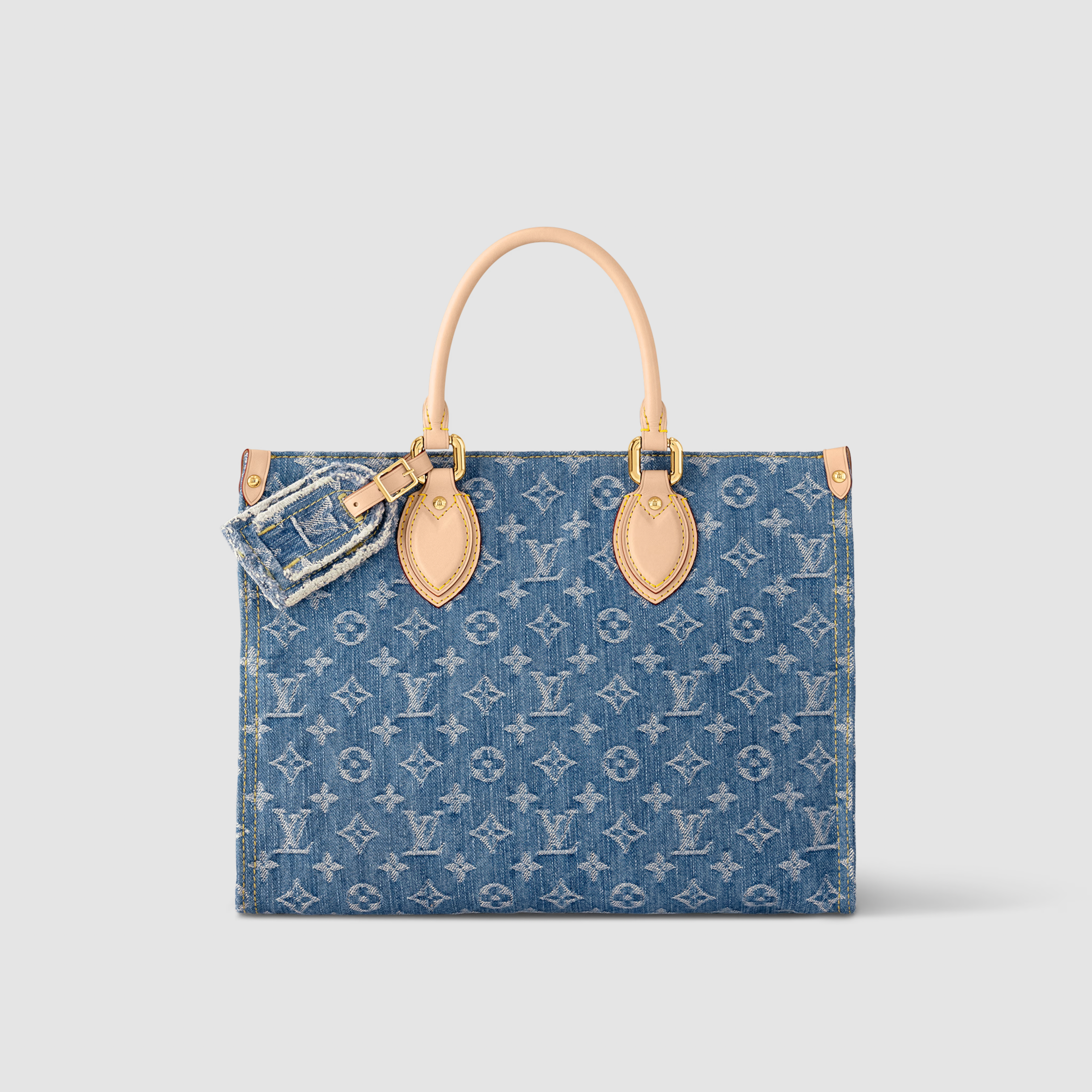 Louis Vuitton OnTheGo MM Monogram Denim Canvas Tote Bag M46871