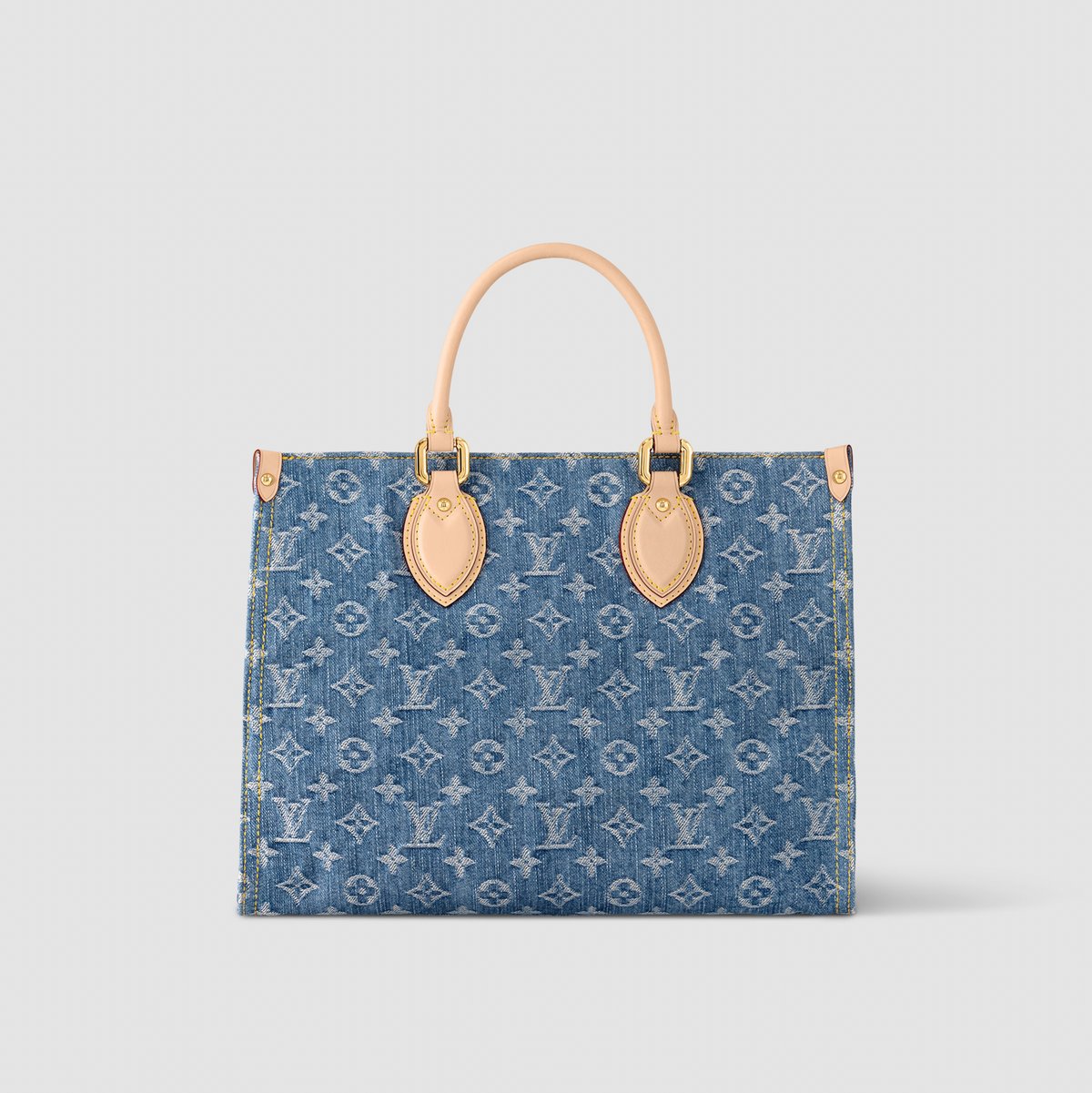 Louis Vuitton OnTheGo MM Monogram Denim Canvas Tote Bag M46871