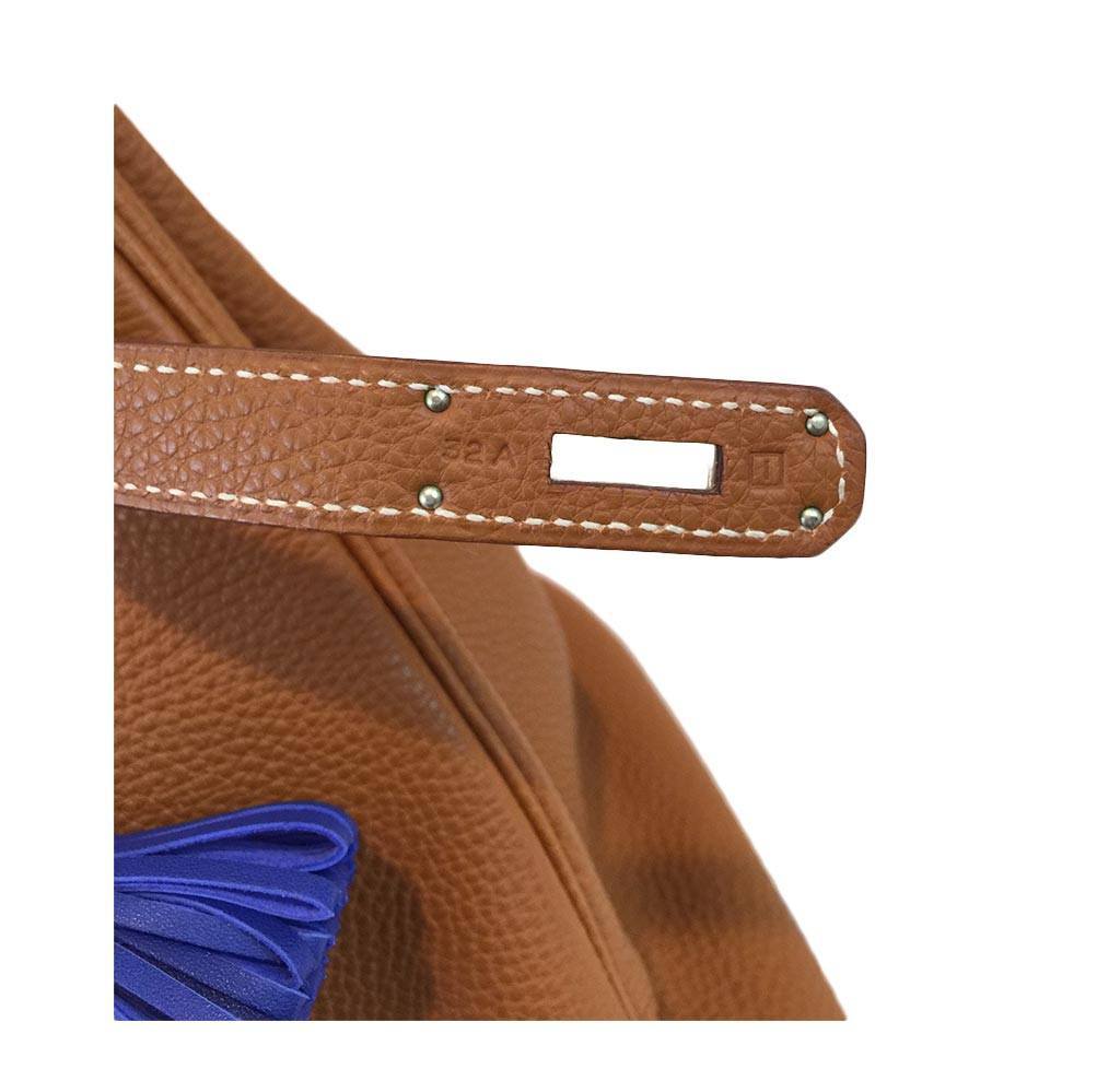 Hermes Birkin 35 Gold Clemence Leather Palladium Hardware