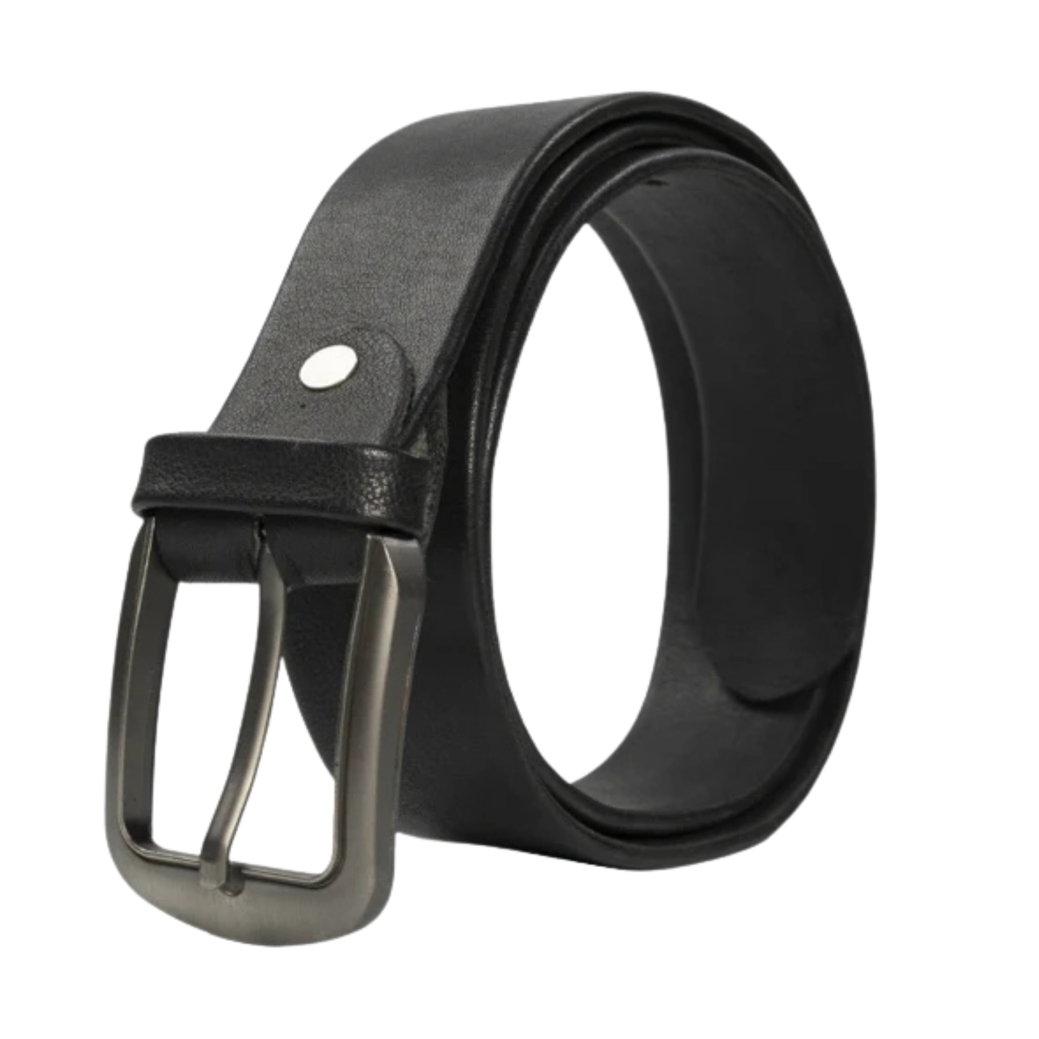 Mens Formal Leather Belt 3 Fold Natural Cow