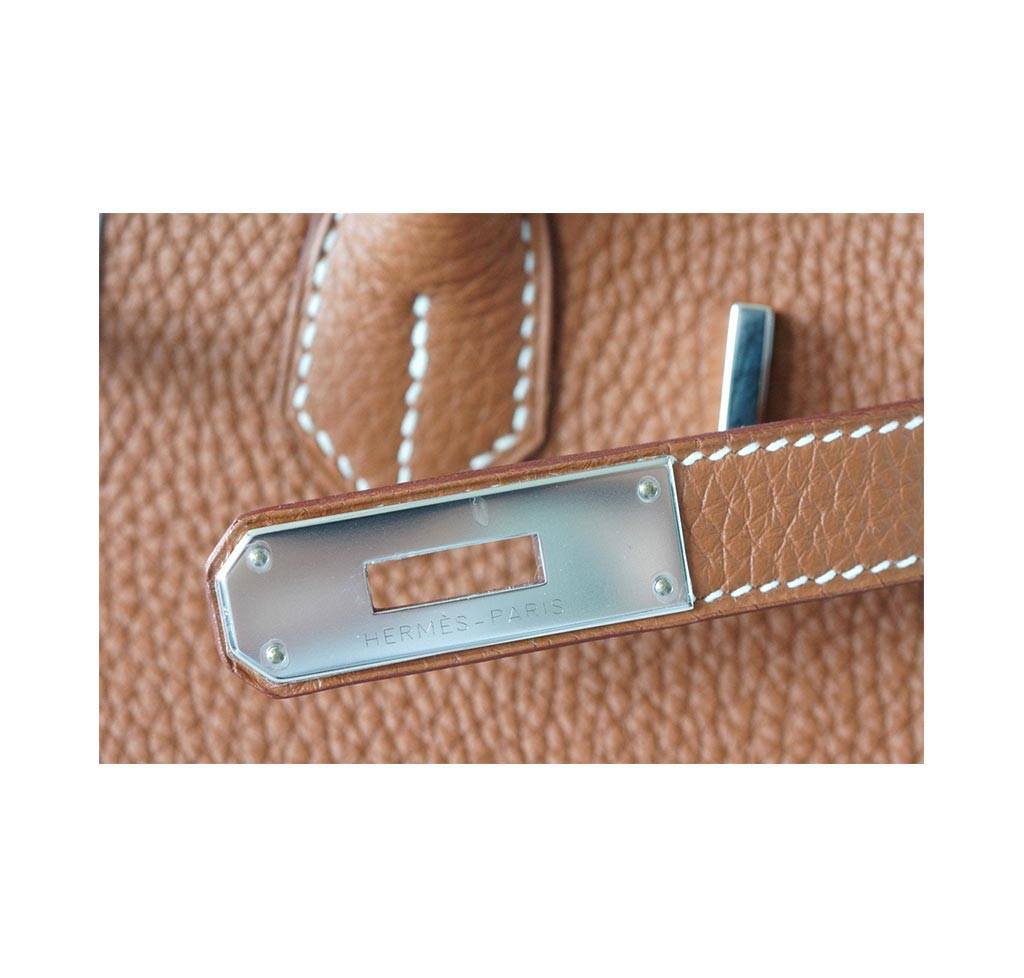 Hermes Birkin 30 Gold Togo Leather Palladium Hardware