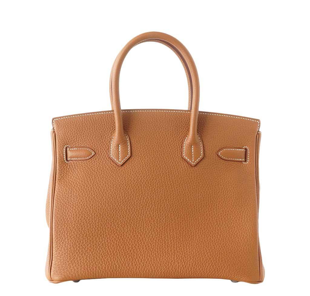 Hermes Birkin 30 Gold Togo Leather Palladium Hardware