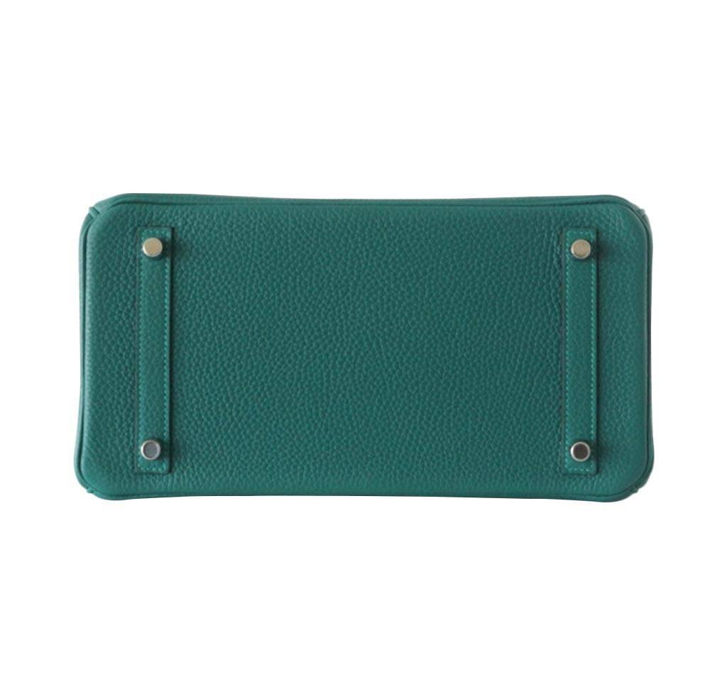 Hermes Birkin 30 Malachite Clemence Leather Palladium Hardware