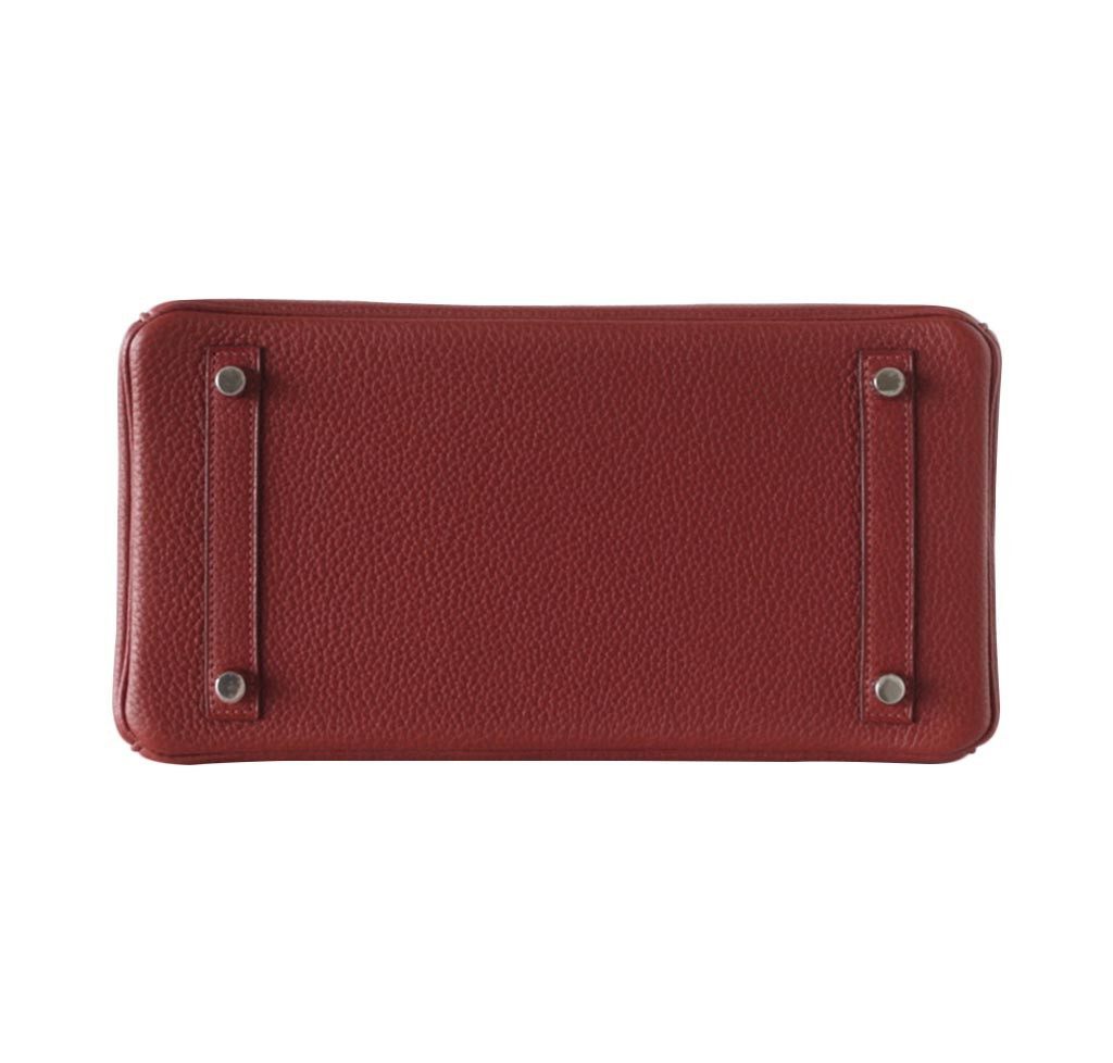 Hermes Birkin 30 Rouge H Togo Leather Palladium Hardware