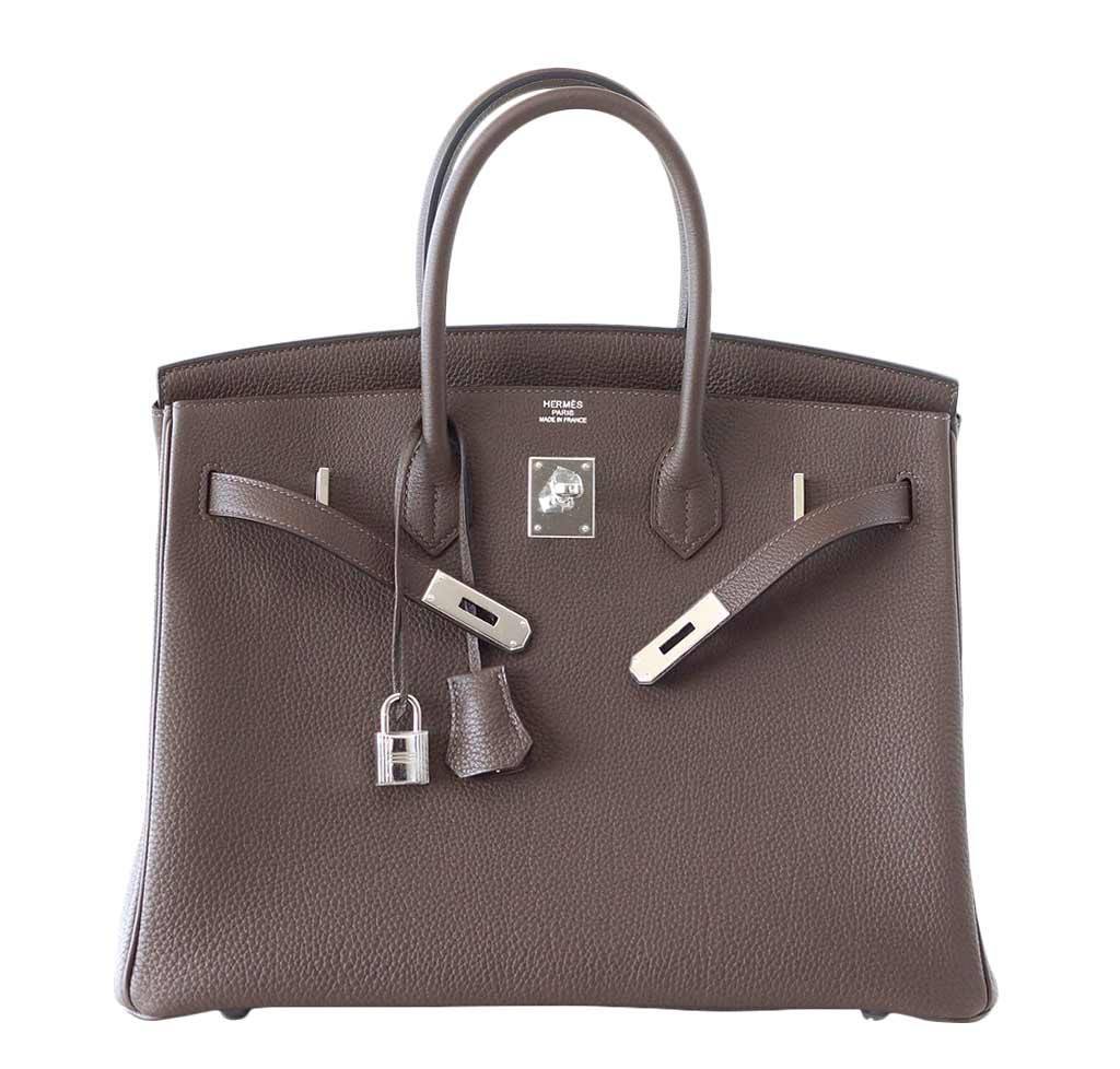 Hermes Birkin 35 Ecorce Togo Leather Palladium Hardware