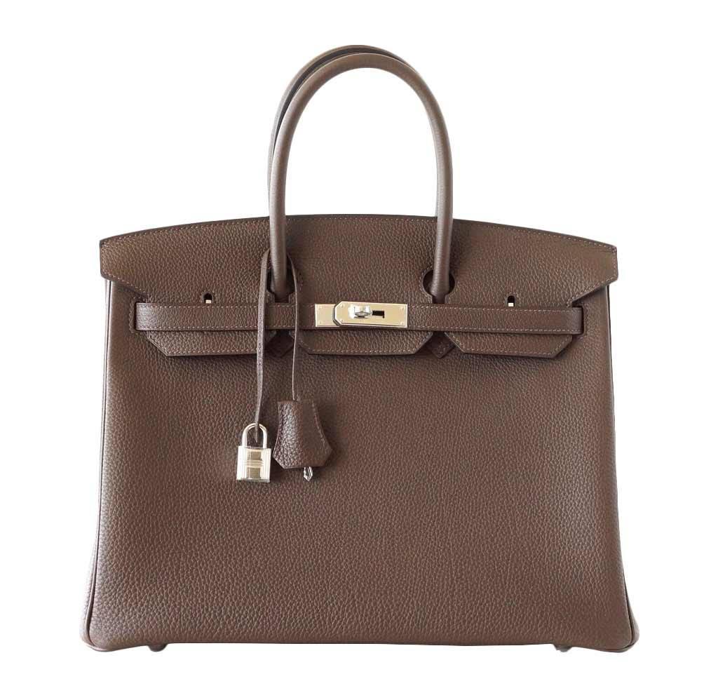 Hermes Birkin 35 Ecorce Togo Leather Palladium Hardware