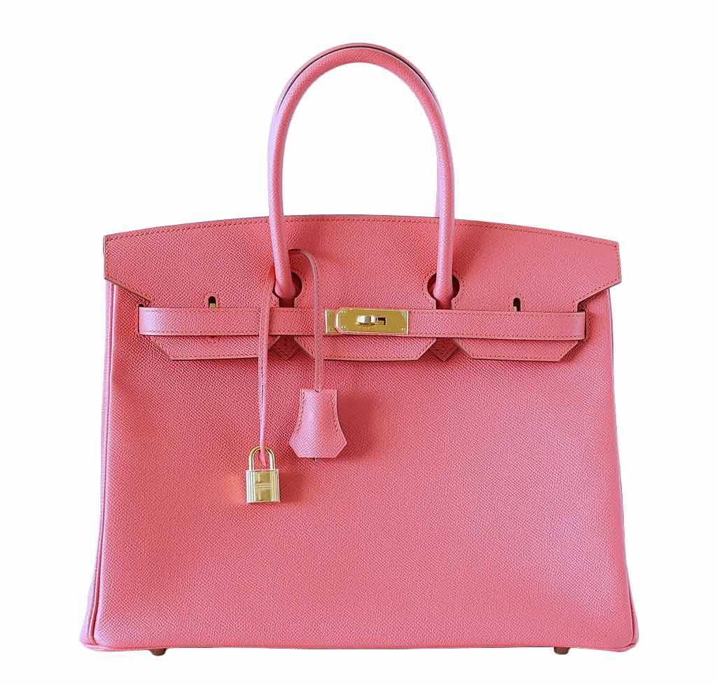 Hermes Birkin 35 Flamingo Epsom Leather Gold Hardware