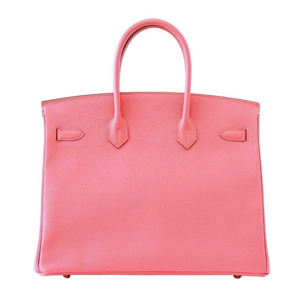 Hermes Birkin 35 Flamingo Epsom Leather Gold Hardware