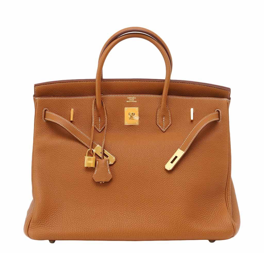 Hermes Birkin 40 Classic Gold Togo Leather Gold Hardware