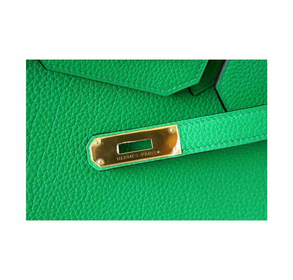 Hermes Birkin 35 Bamboo Togo Leather Gold Hardware