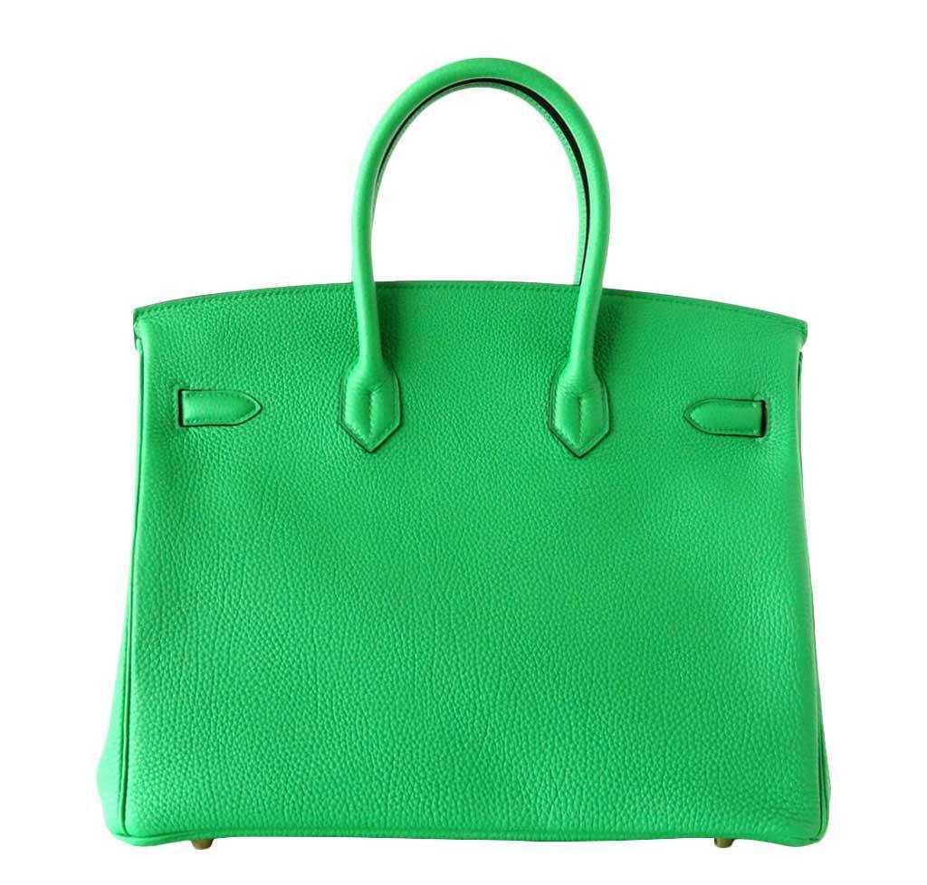 Hermes Birkin 35 Bamboo Togo Leather Gold Hardware