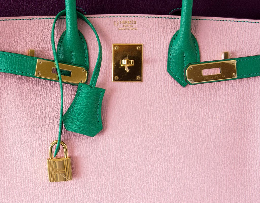 Hermès Birkin 30 Tri-Color Chevre Horseshoe Bag GHW