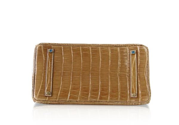 Hermes Birkin 35 Ficelle Porosus Crocodile Gold Hardware