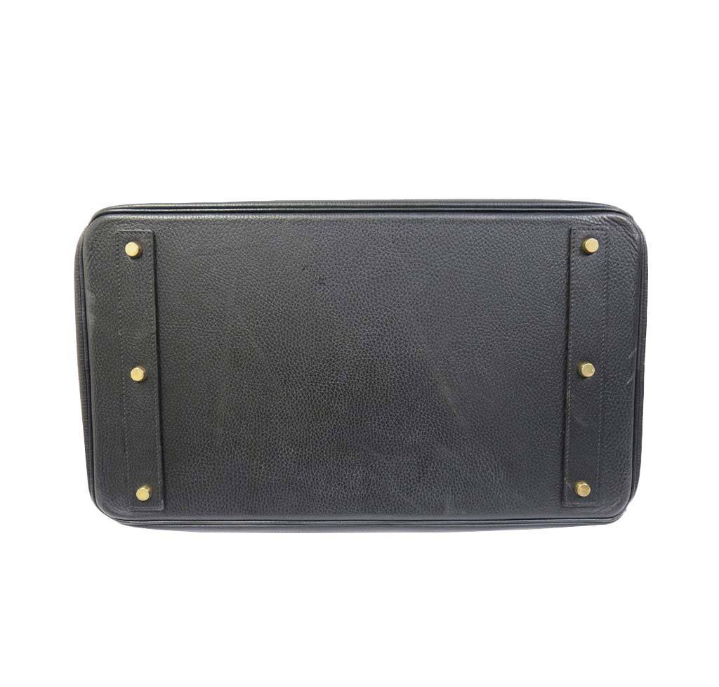 Hermes HAC 45 Black Ardennes Leather Permabrass Hardware