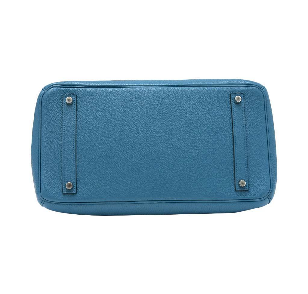 Hermes Birkin 35 Cobalt Togo Leather Palladium Hardware