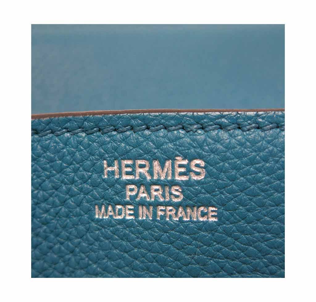 Hermes Birkin 35 Cobalt Togo Leather Palladium Hardware