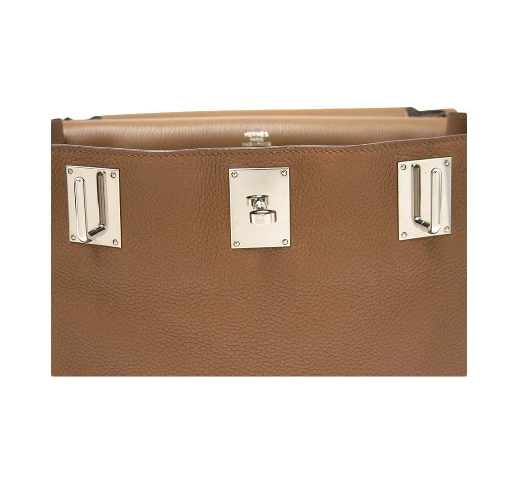 Hermes Jypsiere 34 Gold Taurillon Leather Palladium Hardware