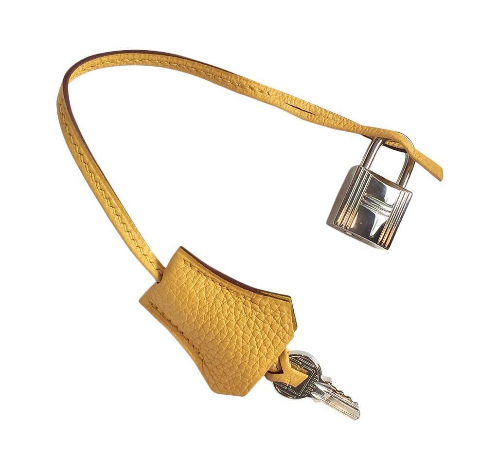 Hermes Birkin 30 Soleil Yellow Togo Leather Palladium Hardware