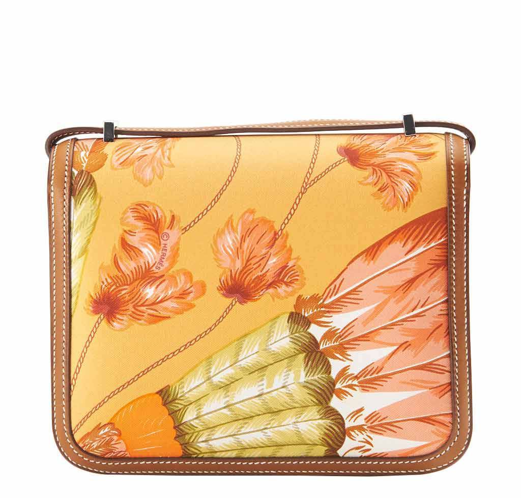 Hermes Constance Mini 18 Brasil Mangue Barenia Silk Swift Leather Palladium Hardware