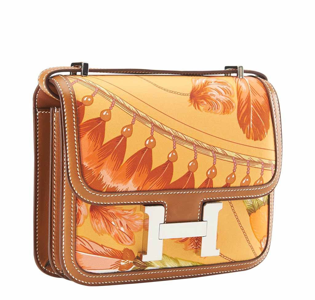 Hermes Constance Mini 18 Brasil Mangue Barenia Silk Swift Leather Palladium Hardware