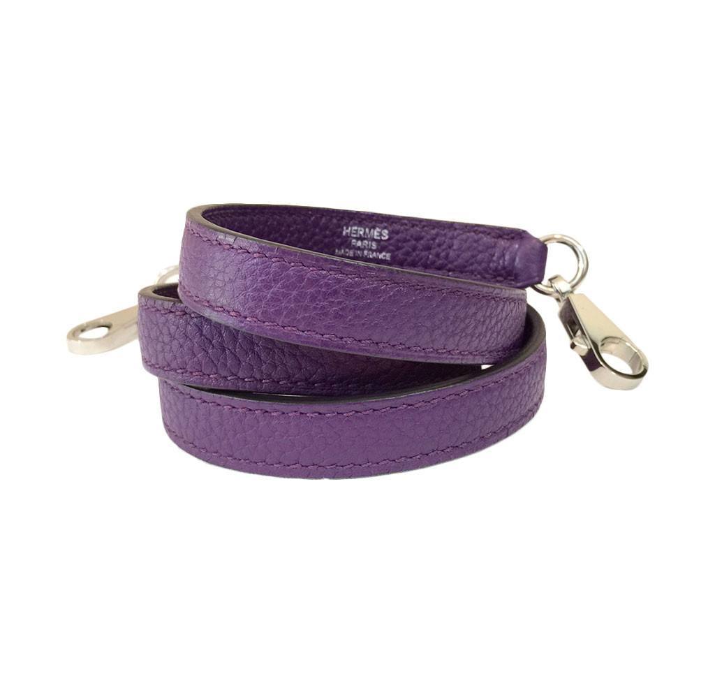 Hermes Kelly 35 Ultraviolet Togo Leather Palladium Hardware