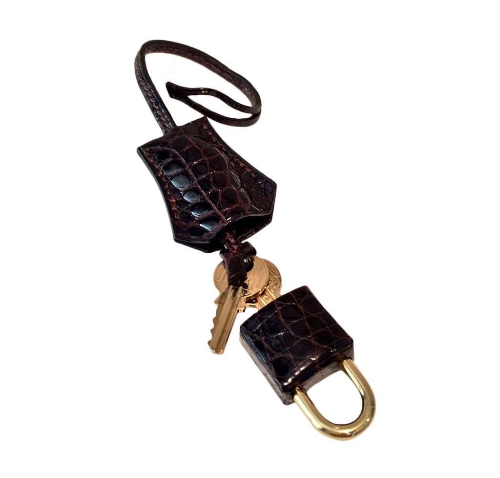 Hermes Kelly Sellier 28 Graphite Alligator Gold Hardware