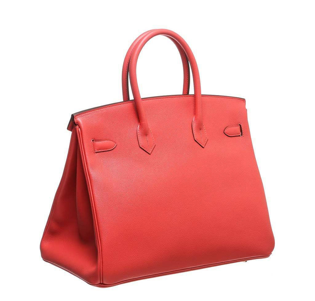 Hermes Birkin 35 Rouge Pivoine Epsom Leather Gold Hardware