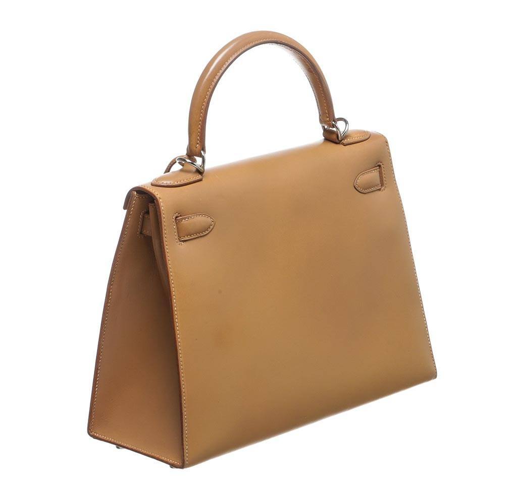 Hermes Kelly 32 Gold Natural Leather Gold Hardware