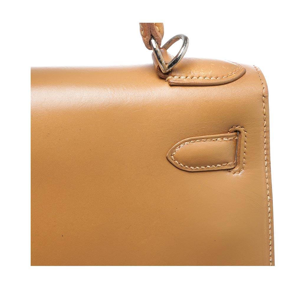 Hermes Kelly 32 Gold Natural Leather Gold Hardware