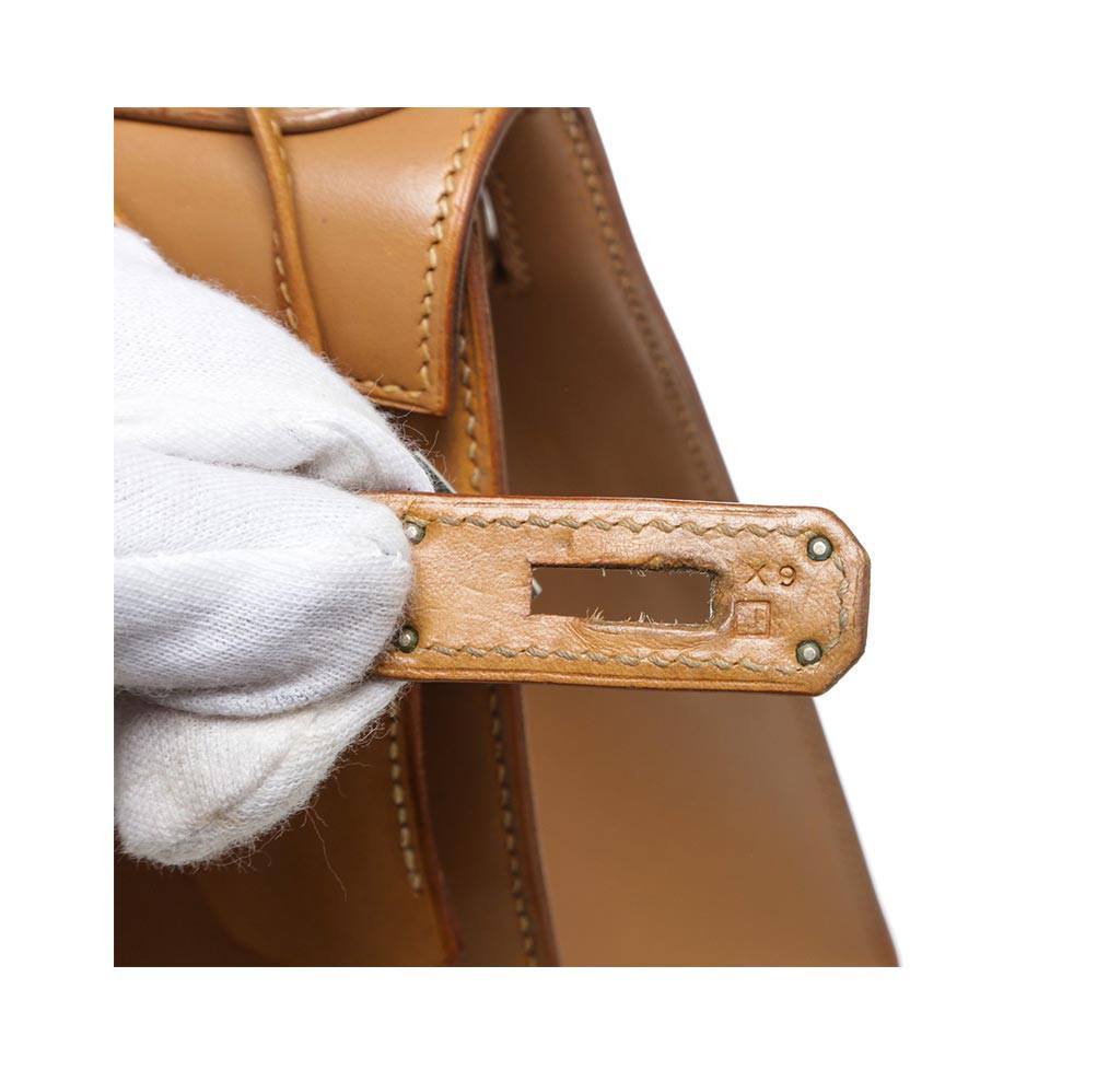 Hermes Kelly 32 Gold Natural Leather Gold Hardware