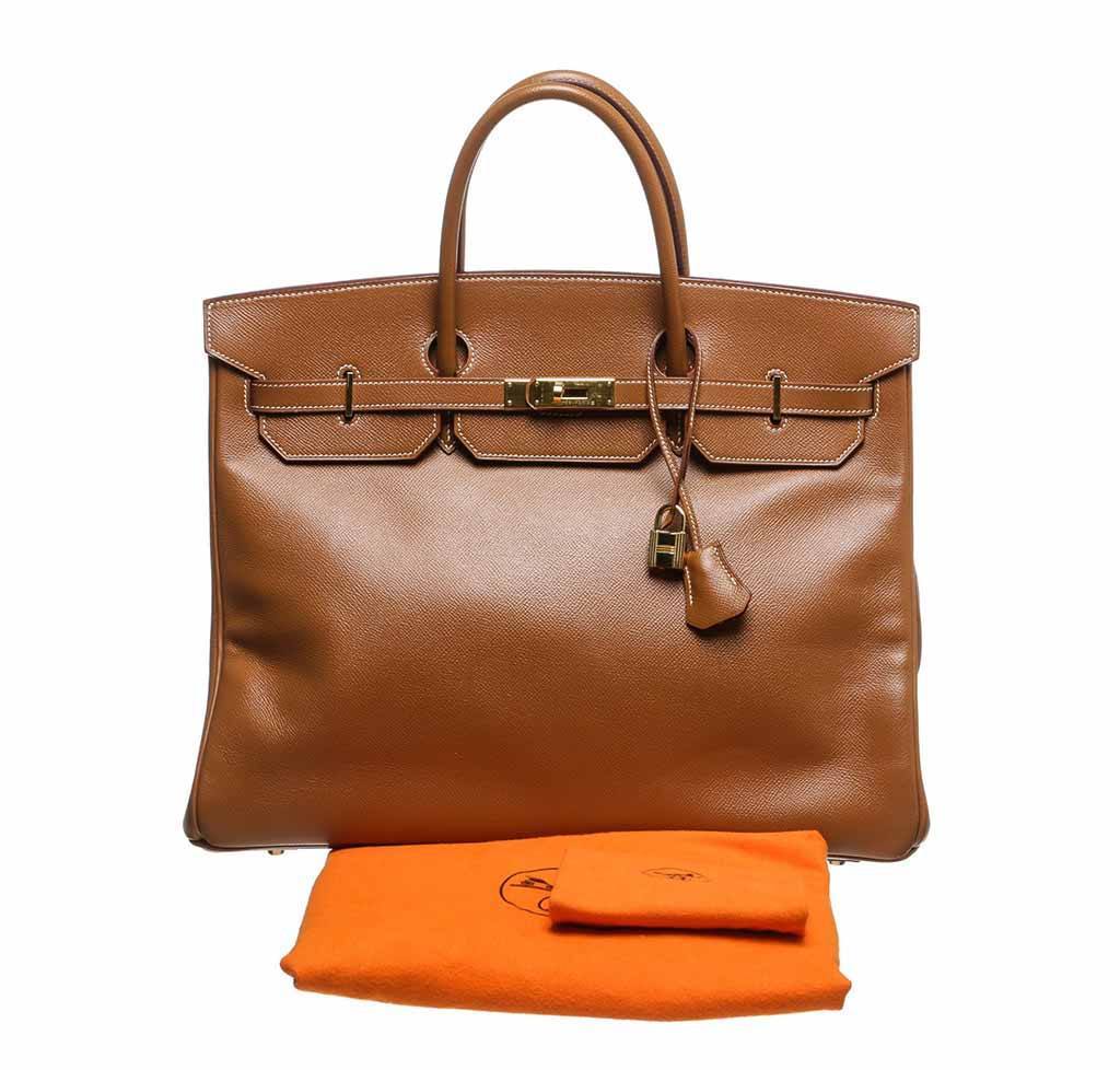 Hermes Birkin 40 Gold Epsom Leather Gold Hardware