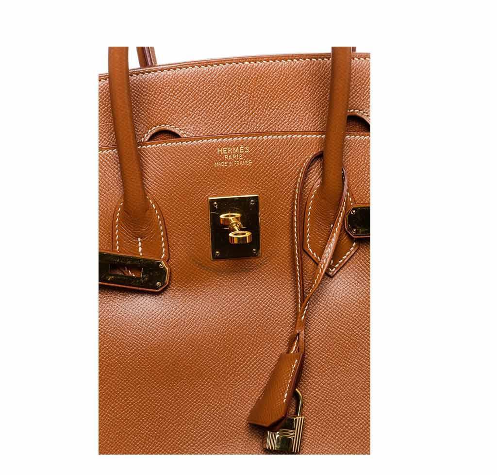 Hermes Birkin 35 Gold Epsom Leather Gold Hardware