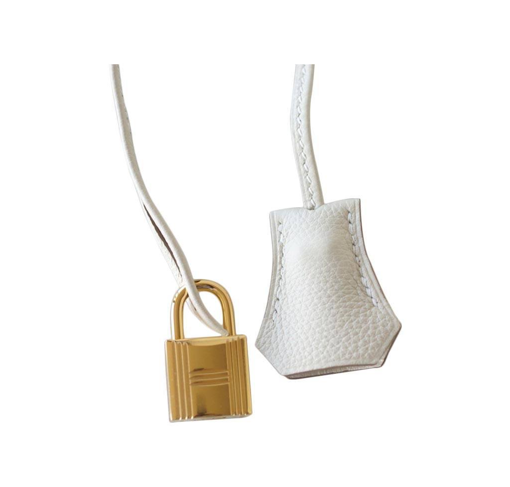 Hermes Birkin 35 Craie Togo Leather Gold Hardware