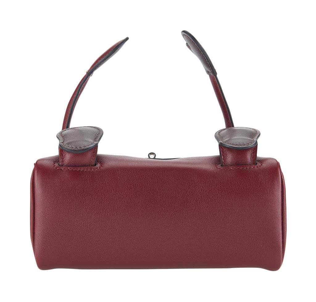 Hermes Kelly Idole Rouge Gulliver Leather Palladium Hardware