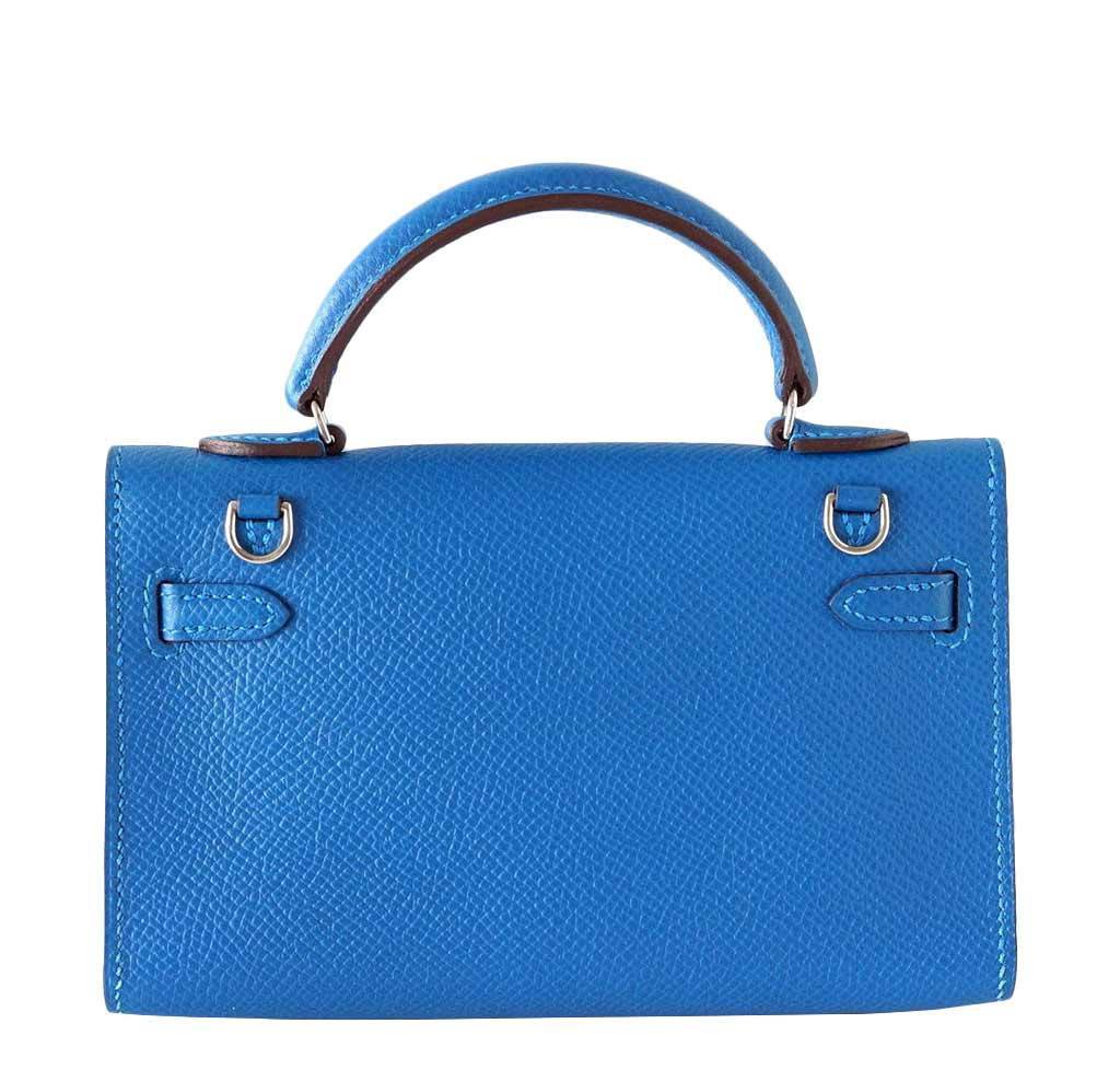 Hermes Tiny Kelly Mykonos Special Order Limited Edition Epsom Leather Palladium Hardware