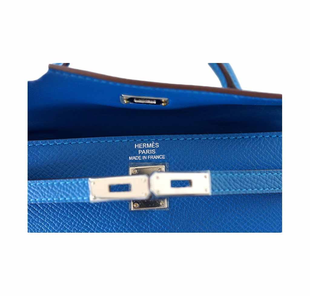 Hermes Tiny Kelly Mykonos Special Order Limited Edition Epsom Leather Palladium Hardware