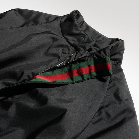 Lightweight nylon padded jacket - black