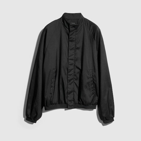 Lightweight nylon padded jacket - black