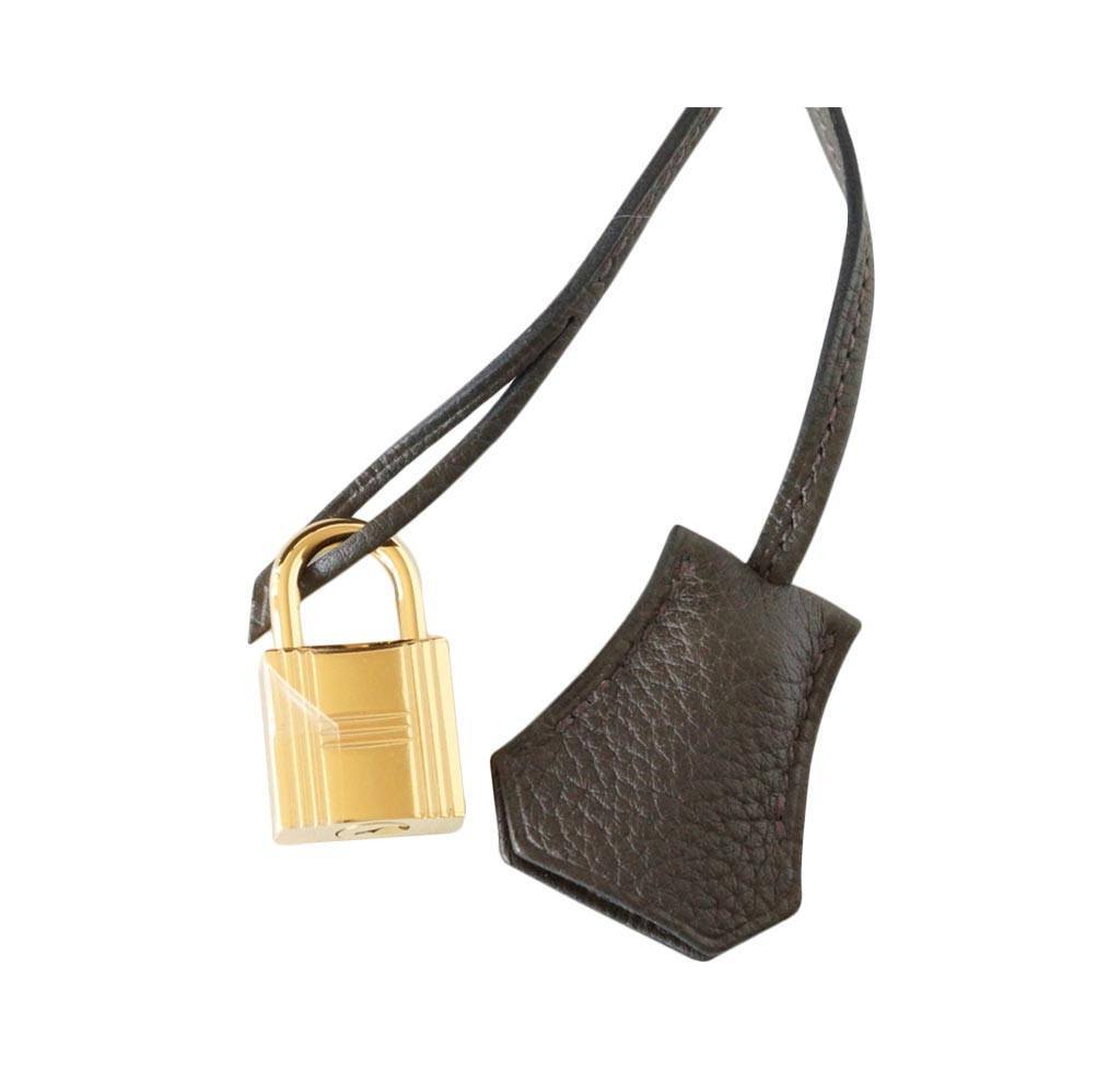 Hermes Birkin 35 Vert Bronze Veau Togo Leather Gold Hardware