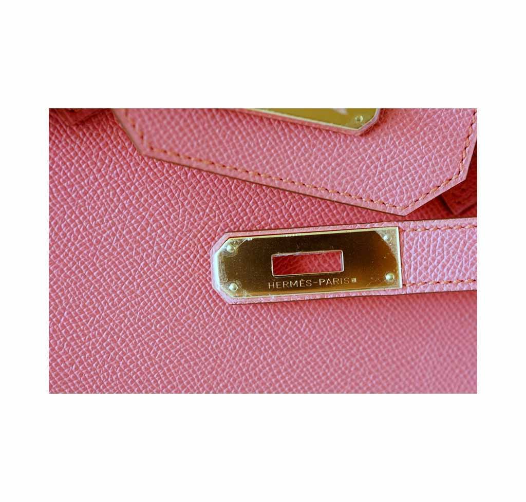 Hermes Birkin 35 Flamingo Epsom Leather Gold Hardware