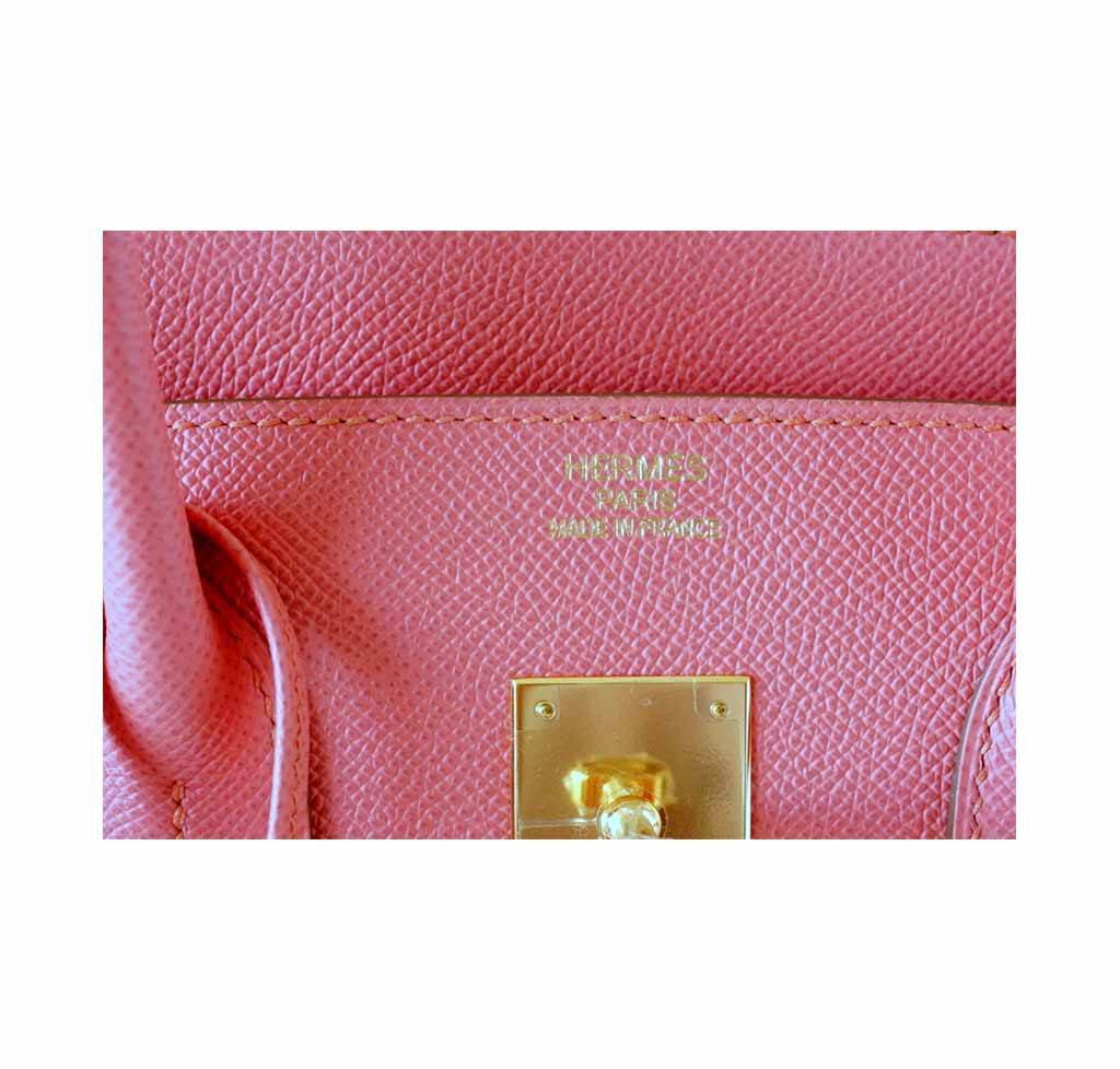 Hermes Birkin 35 Flamingo Epsom Leather Gold Hardware